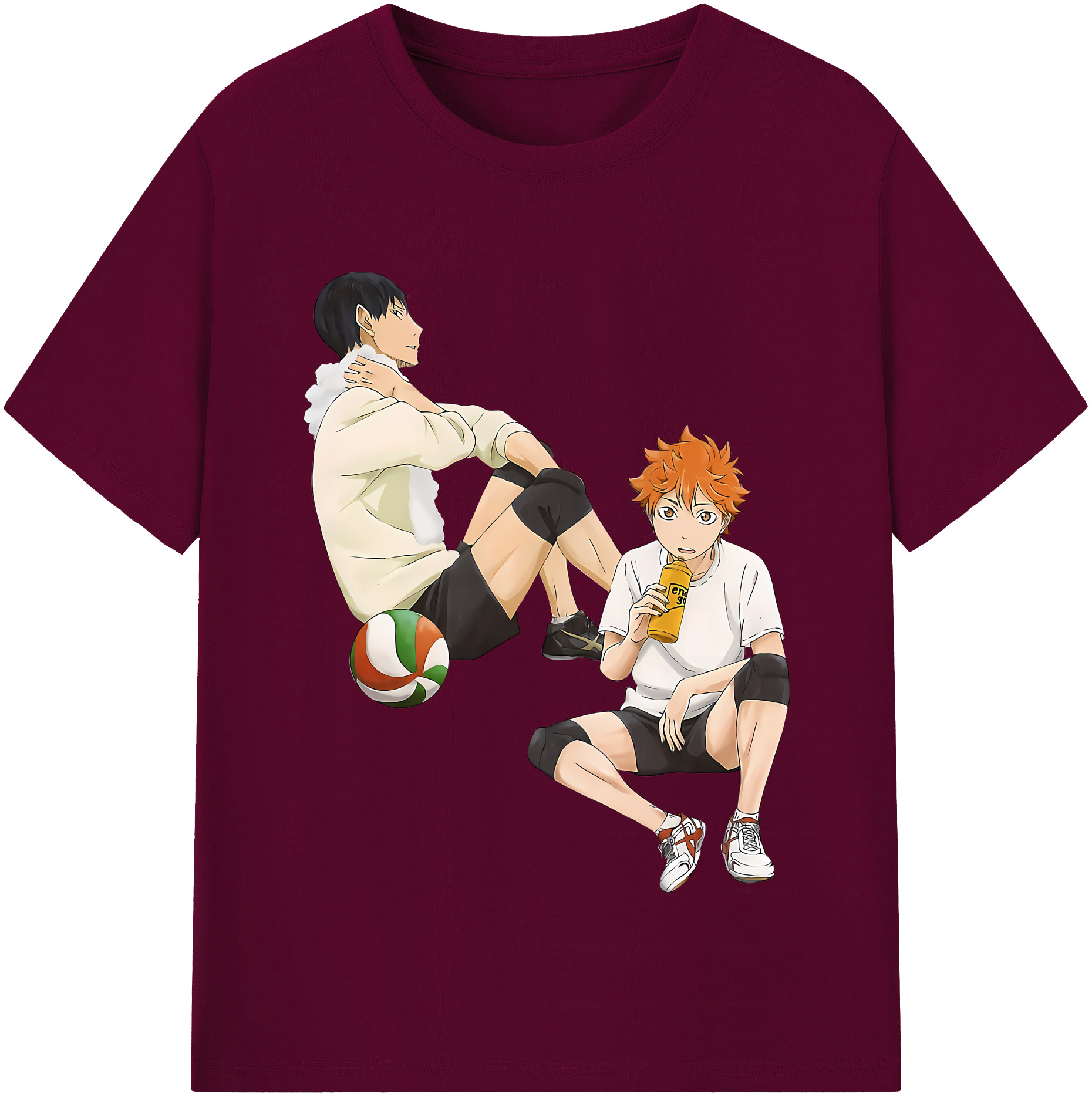 （画像用） ハイキュー!! Haikyu!! レディースカジュアルプリントTシャツ（綿100％）